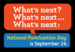 National Punctuation Day poster by Working Design